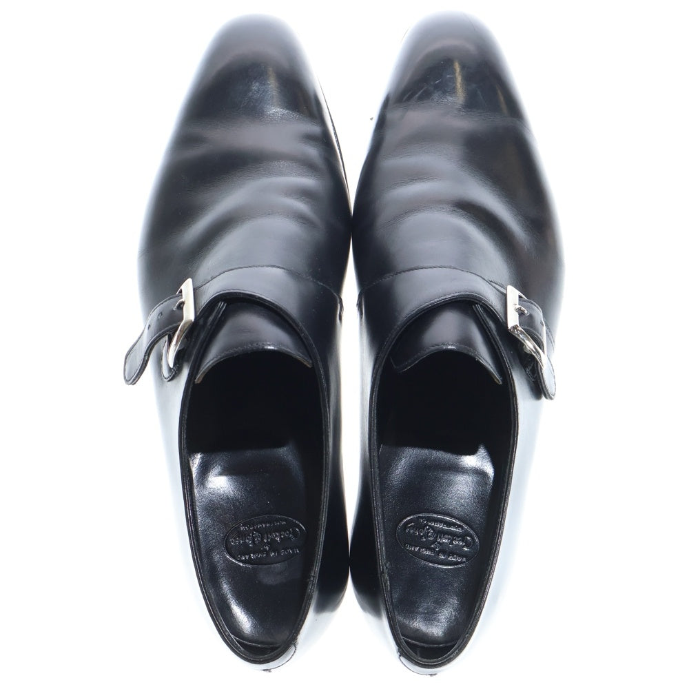 Crockett&Jones(クロケットアンドジョーンズ) SAVILE サヴィル シングルモンク ストラップ レザー ドレス ビジネス シューズ ブラック 9472