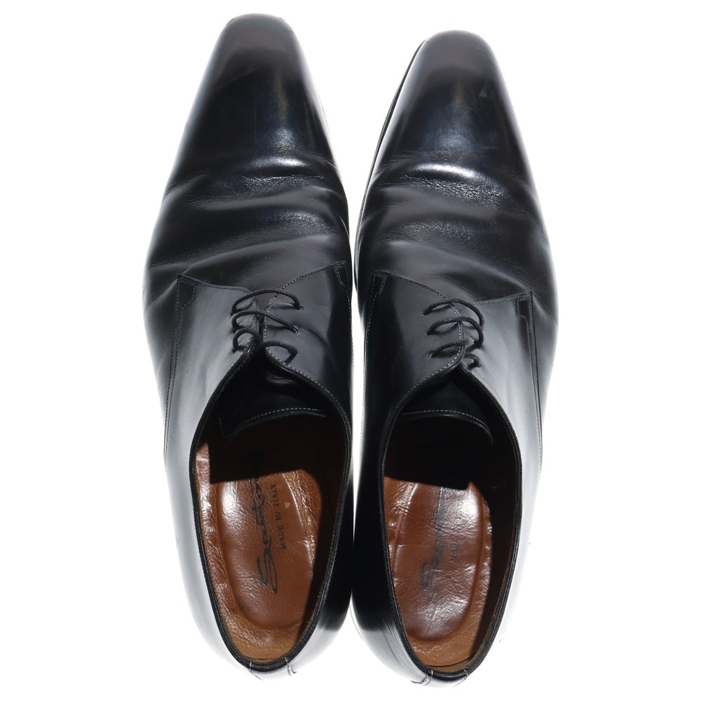 Santoni(サントーニ) レザー レースアップ ドレス ビジネス シューズ ブラック 7645