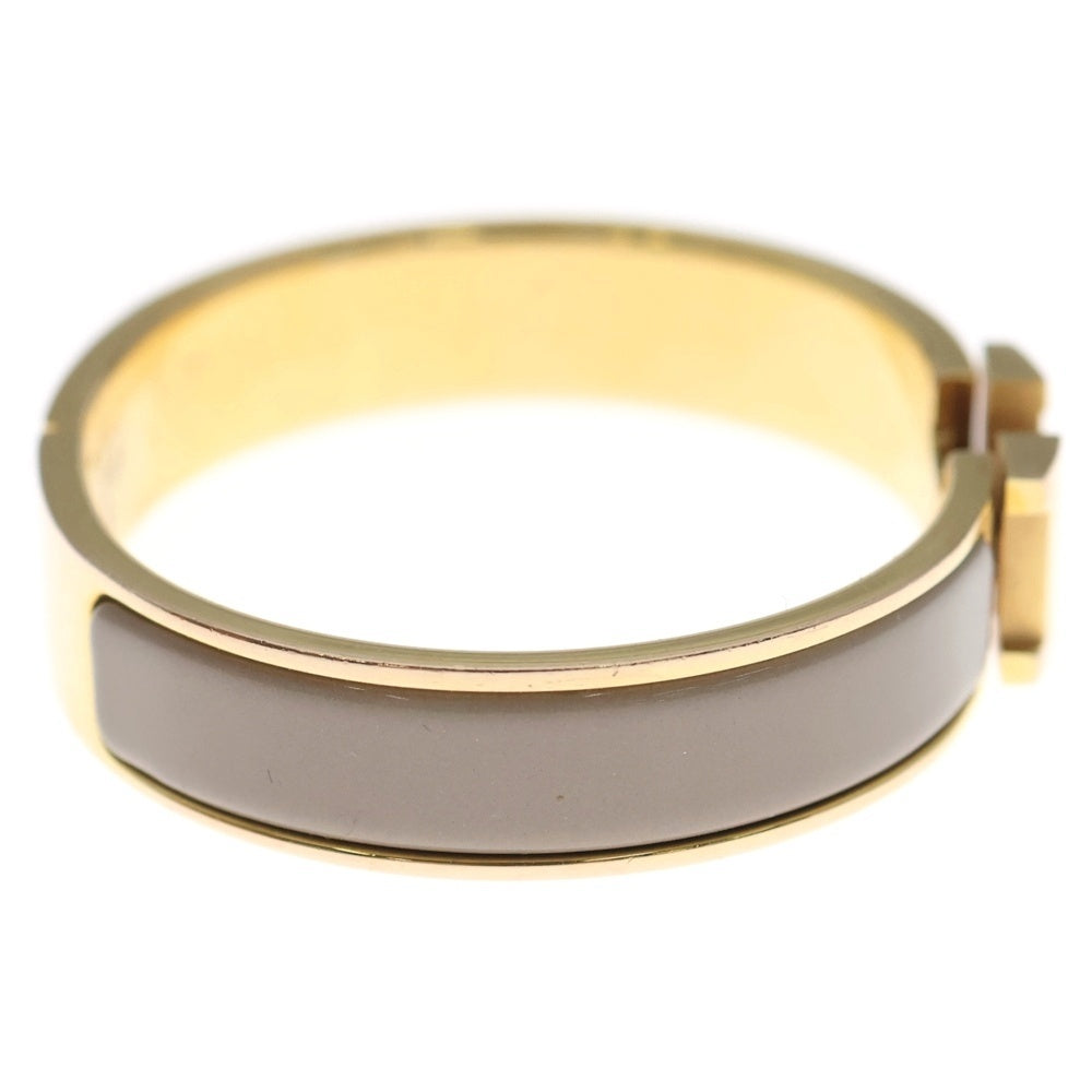 HERMES(エルメス) Hバングル クリッククラックPM バングル ブレスレット ゴールド×ベージュ レディース