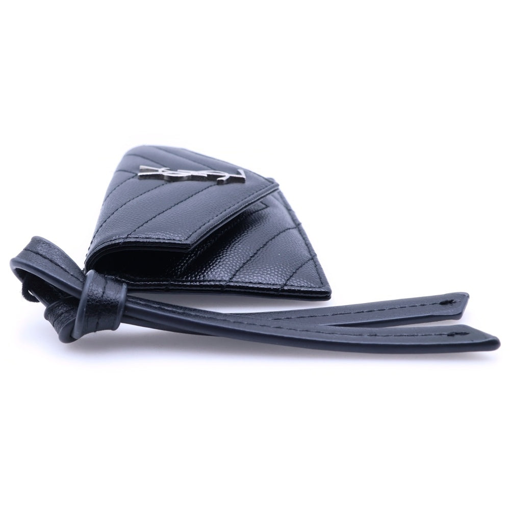 YVES SAINT LAURENT(イヴサンローラン) カサンドラ 二つ折り財布 フラグメントケース 小銭入れ ブラック レザー 612808 レディース