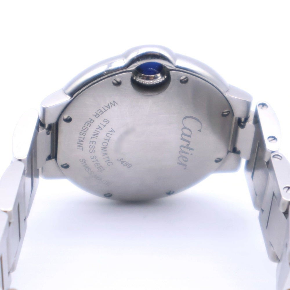 Cartier(カルティエ) W6920071 バロンブルー MM ドゥ カルティエ ウォッチ シルバー文字盤 SS/AT ステンレス 自動巻き レディース