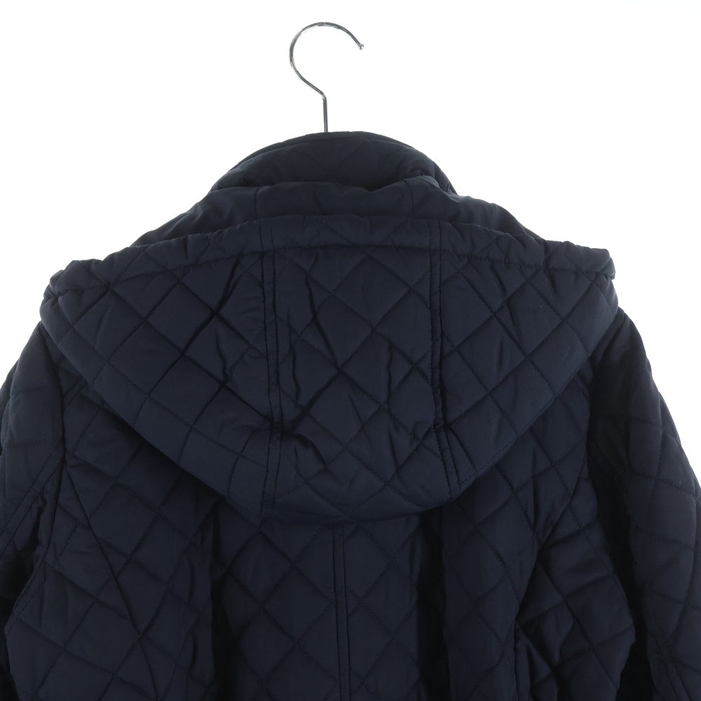 RALPH LAUREN PURPLE LABEL(ラルフローレン パープルレーベル) キルティング フーデッドコート ブラック レディース
