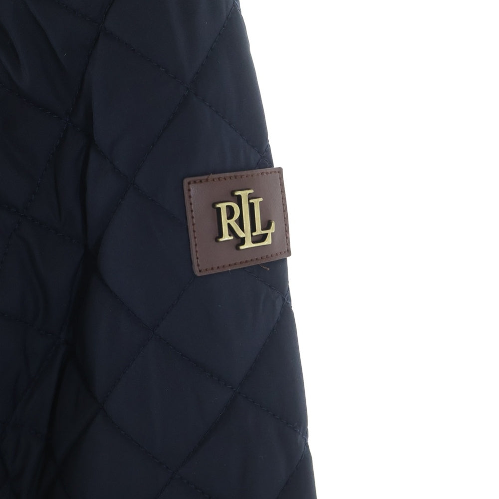 RALPH LAUREN PURPLE LABEL(ラルフローレン パープルレーベル) キルティング フーデッドコート ブラック レディース