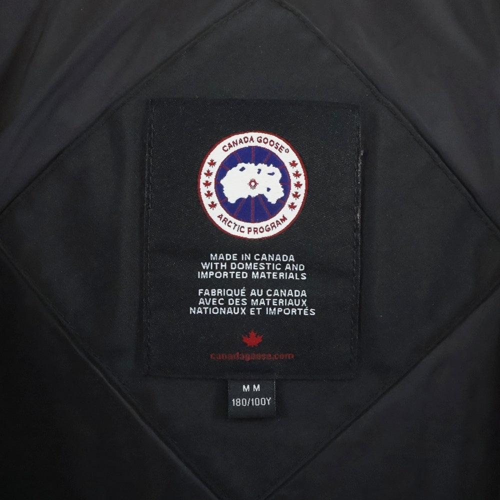 CANADA GOOSE(カナダグース) WYNDHAM PARKA ロゴワッペン ダウンジャケット ブラック 3808M
