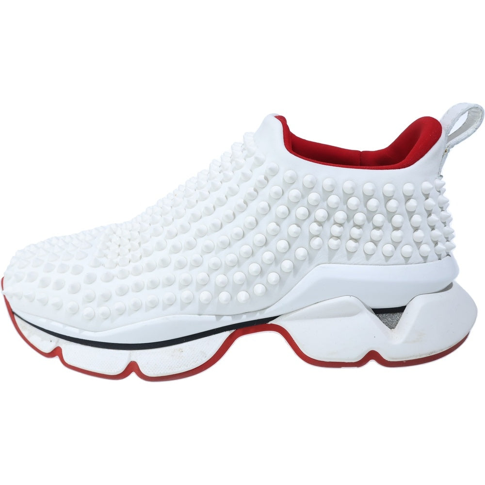 CHRISTIAN LOUBOUTIN(クリスチャンルブタン) SPIKE-SOCK スパイクソック スタッズ ローカットシューズ スニーカー ホワイト/レッド