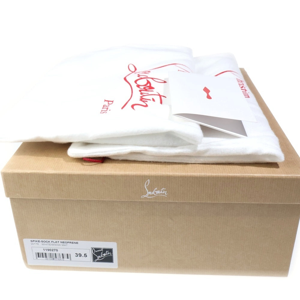 CHRISTIAN LOUBOUTIN(クリスチャンルブタン) SPIKE-SOCK スパイクソック スタッズ ローカットシューズ スニーカー ホワイト/レッド