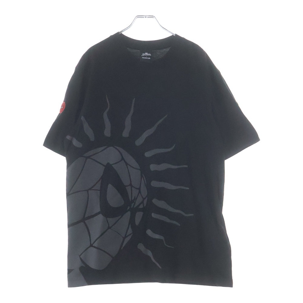 MONCLER(モンクレール) 22AW ×MARVEL SPIDERMAN マーベル スパイダーマン プリント半袖Tシャツ カットソー ブラック H20918C00004 8390T