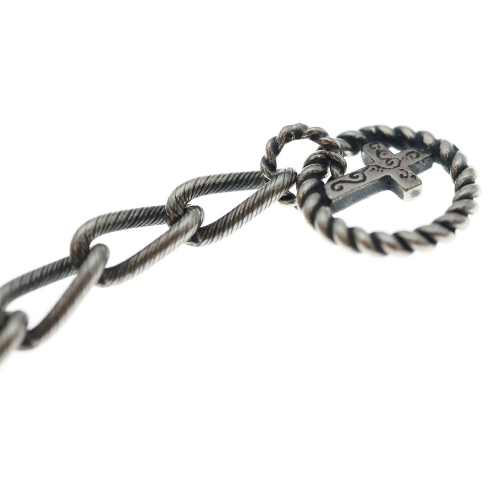 GALCIA(ガルシア) PENDANT CHAIN SNAKE & CROSS メキシカンスネーク クロス ネックレスチェーン シルバー