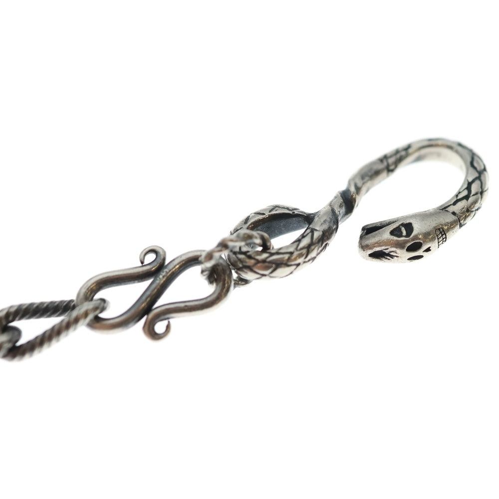 GALCIA(ガルシア) PENDANT CHAIN SNAKE & CROSS メキシカンスネーク クロス ネックレスチェーン シルバー