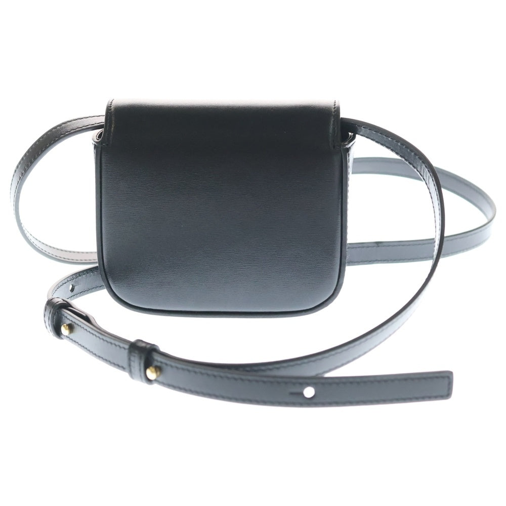 CELINE(セリーヌ) ミニクロード ショルダーバッグ ミニバッグ ブラック レザー ゴールド金具 レディース