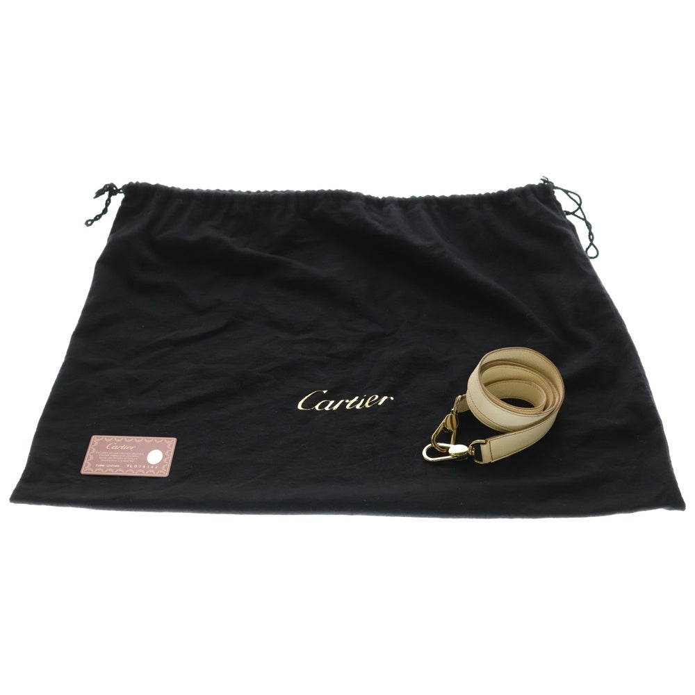 Cartier(カルティエ) マルチェロ ドゥ カルティエ ハンドバッグ ホワイト レザー レディース