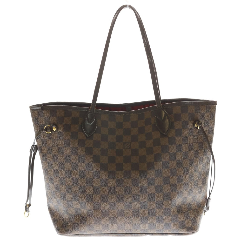 LOUIS VUITTON(ルイヴィトン) ダミエ エベヌ ネヴァーフルPM トートバッグ ハンドバッグ ブラウン レザー×PVC N51109 ゴールド金具 レディース