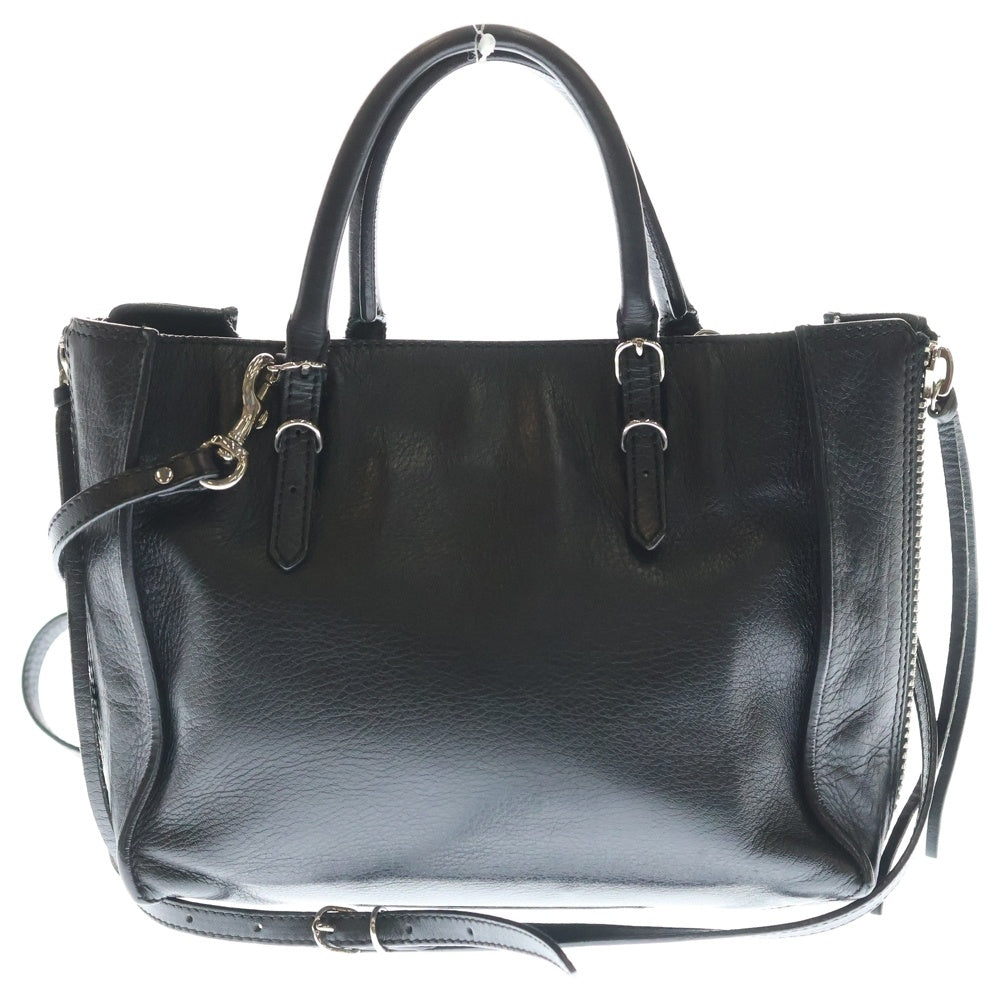 BALENCIAGA(バレンシアガ) ペーパーミニ 2WAYバッグ ショルダーバッグ ミニトートバッグ ブラック レザー 305572 シルバー金具