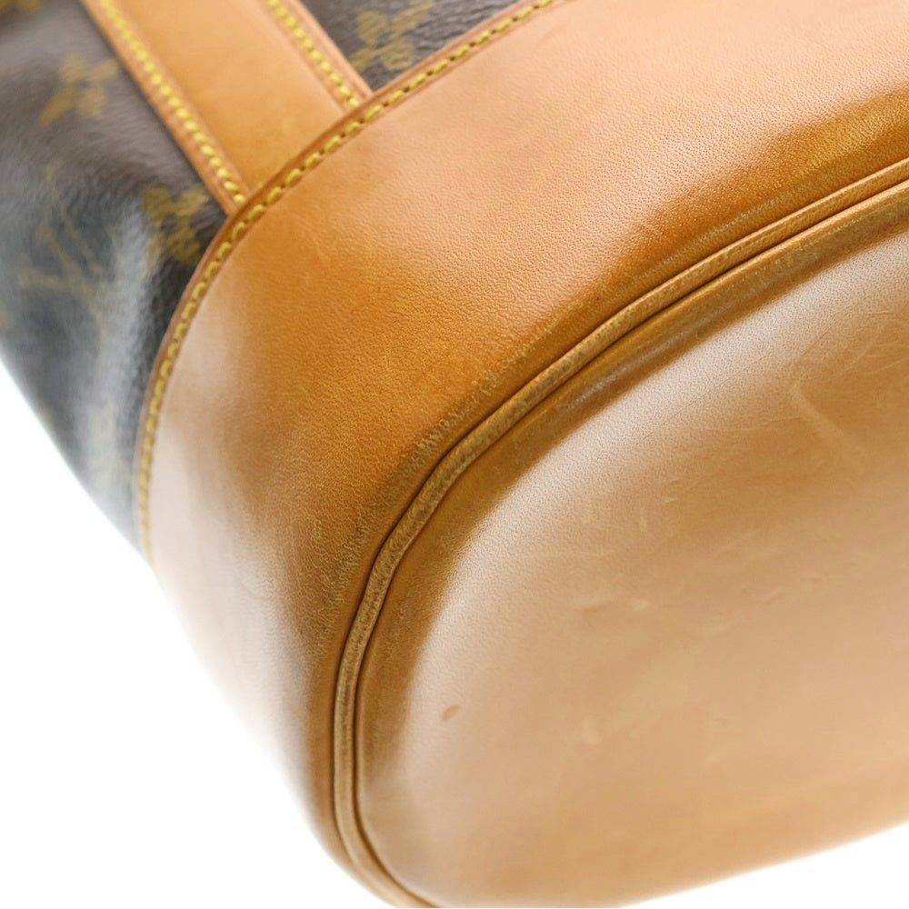 LOUIS VUITTON(ルイヴィトン) モノグラム ランドネPM リュックサック バックパック ショルダーバッグ ブラウン レザー×PVC M42243 ゴールド金具 レディース