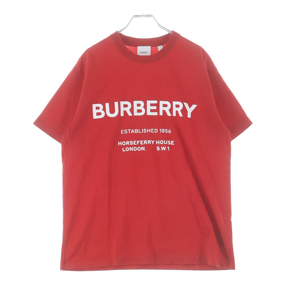 BURBERRY LONDON(バーバリーロンドン) ロゴプリント 半袖Tシャツ カットソー レッド 8011540 レディース