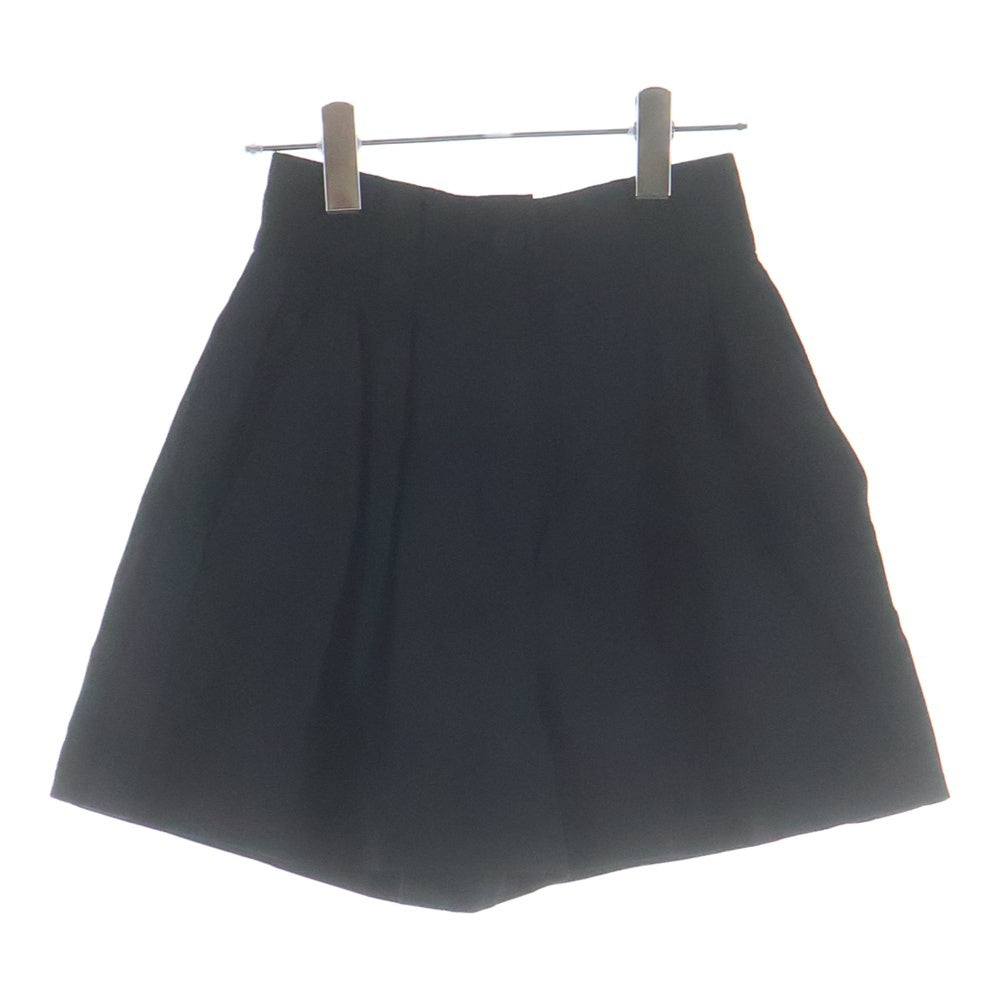 miumiu(ミュウミュウ) 20AW サイドライン 2タック ウール ショート ハーフパンツ ショーツ ブラック レディース MP1425