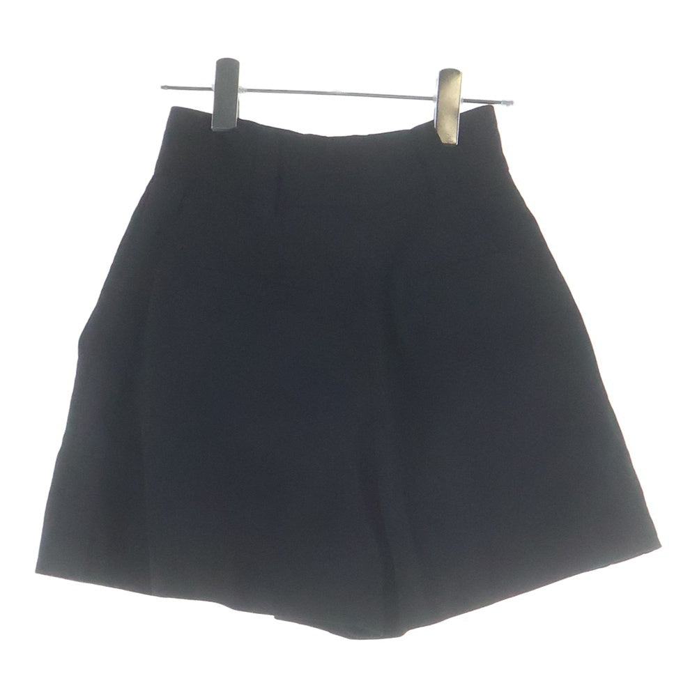 miumiu(ミュウミュウ) 20AW サイドライン 2タック ウール ショート ハーフパンツ ショーツ ブラック レディース MP1425