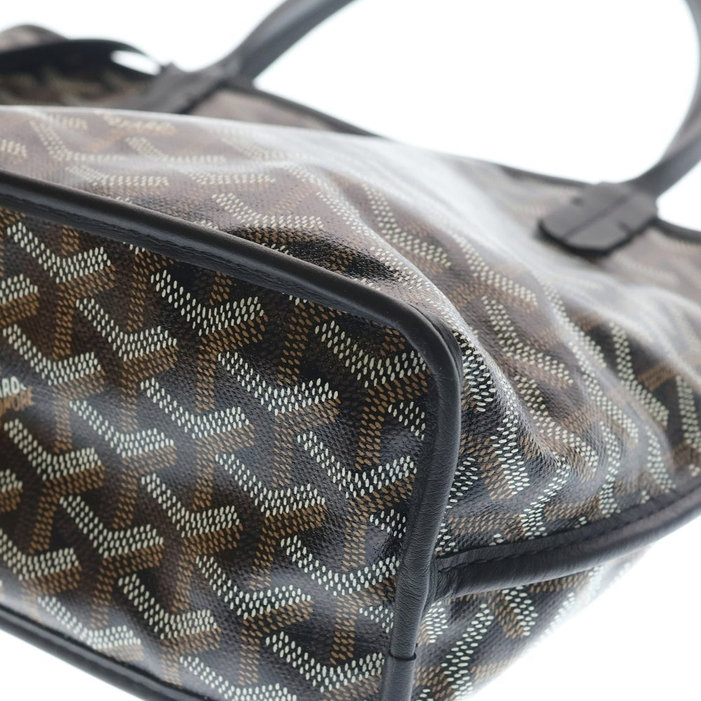 GOYARD(ゴヤール) アンジュ ミニ リバーシブル ミニバッグ ハンドバッグ トートバック ブラック PVC×レザー レディース