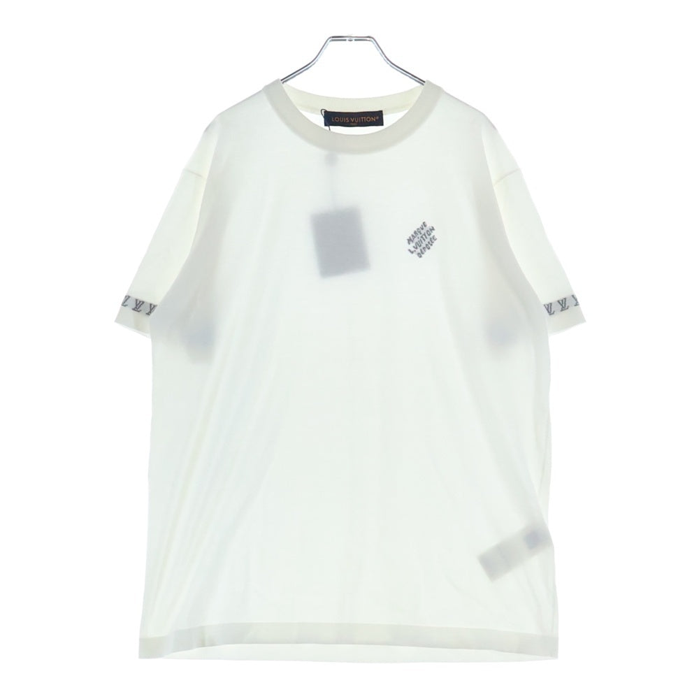 LOUIS VUITTON(ルイヴィトン) 25AW モノグラムジャガード 半袖Tシャツ カットソー ホワイト RM252MQ Z34 HRN47W