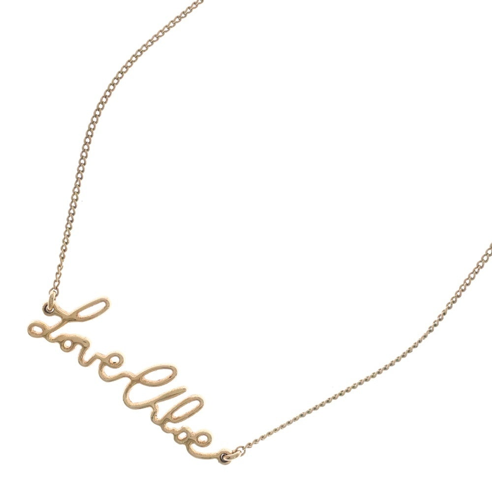 Chloe(クロエ) ラブクロエロゴ ネックレス ゴールド