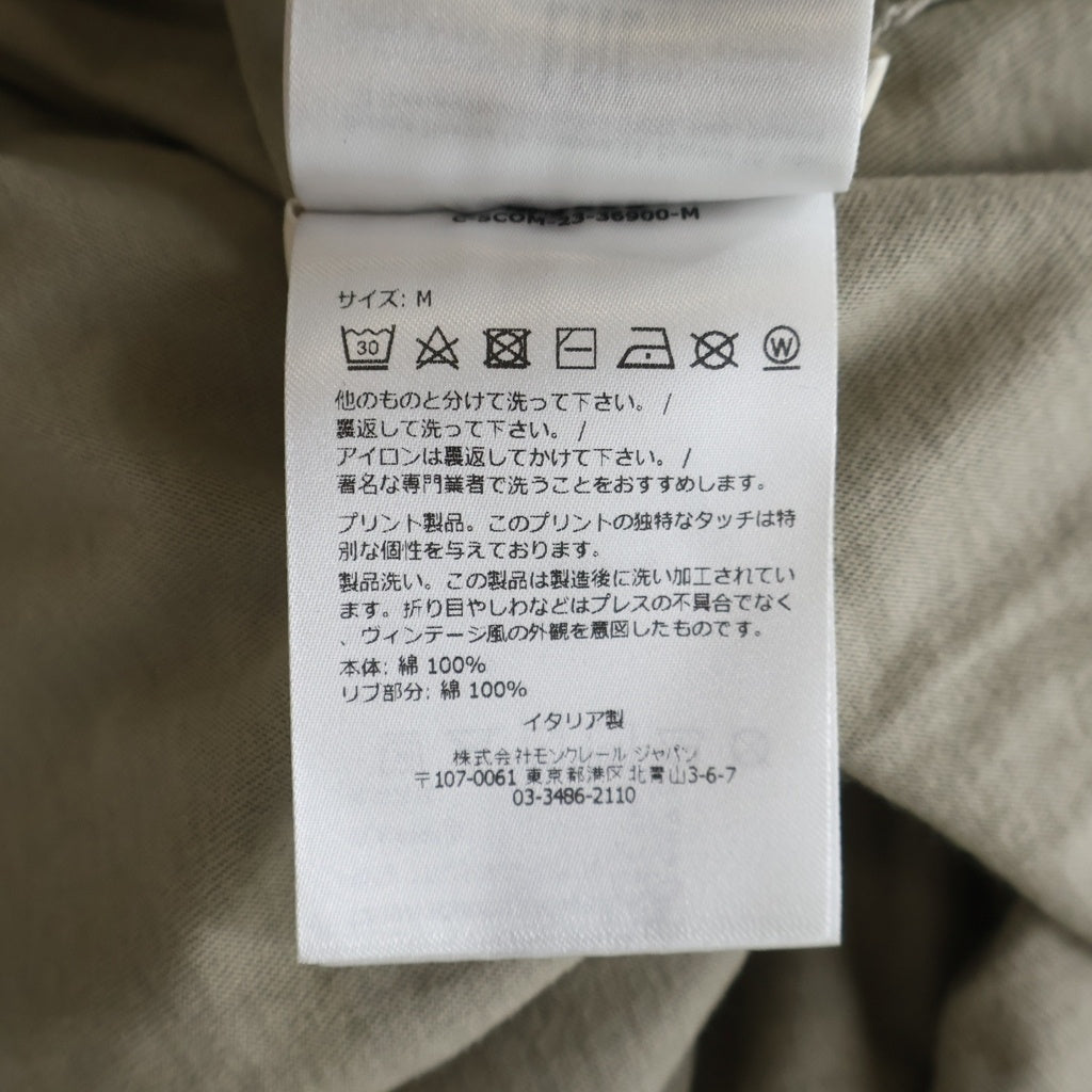 MONCLER(モンクレール) ×リックオウエンス 2023AW SS LEVEL Tシャツ カーキ #M I209N8C00001