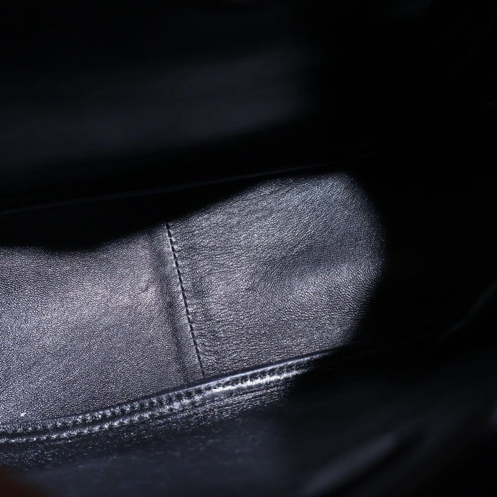 PRADA(プラダ) ヴィッテロダイノ レザー ハンドバッグ シルバー金具 ブラック 1BA349 レディース