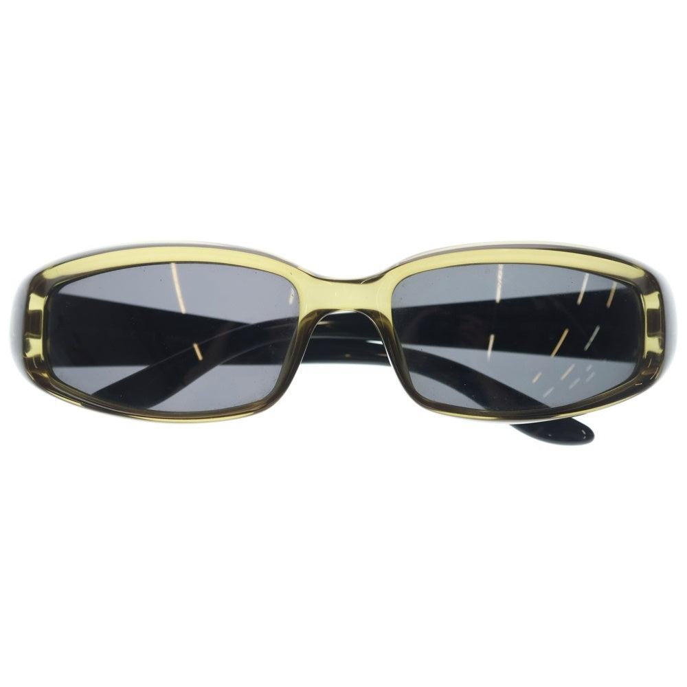 GUCCI(グッチ) テンプルロゴプレート スクエア クリアフレーム カラーレンズ サングラス メガネ 眼鏡 アイウェア カーキ GG2454/S レディース