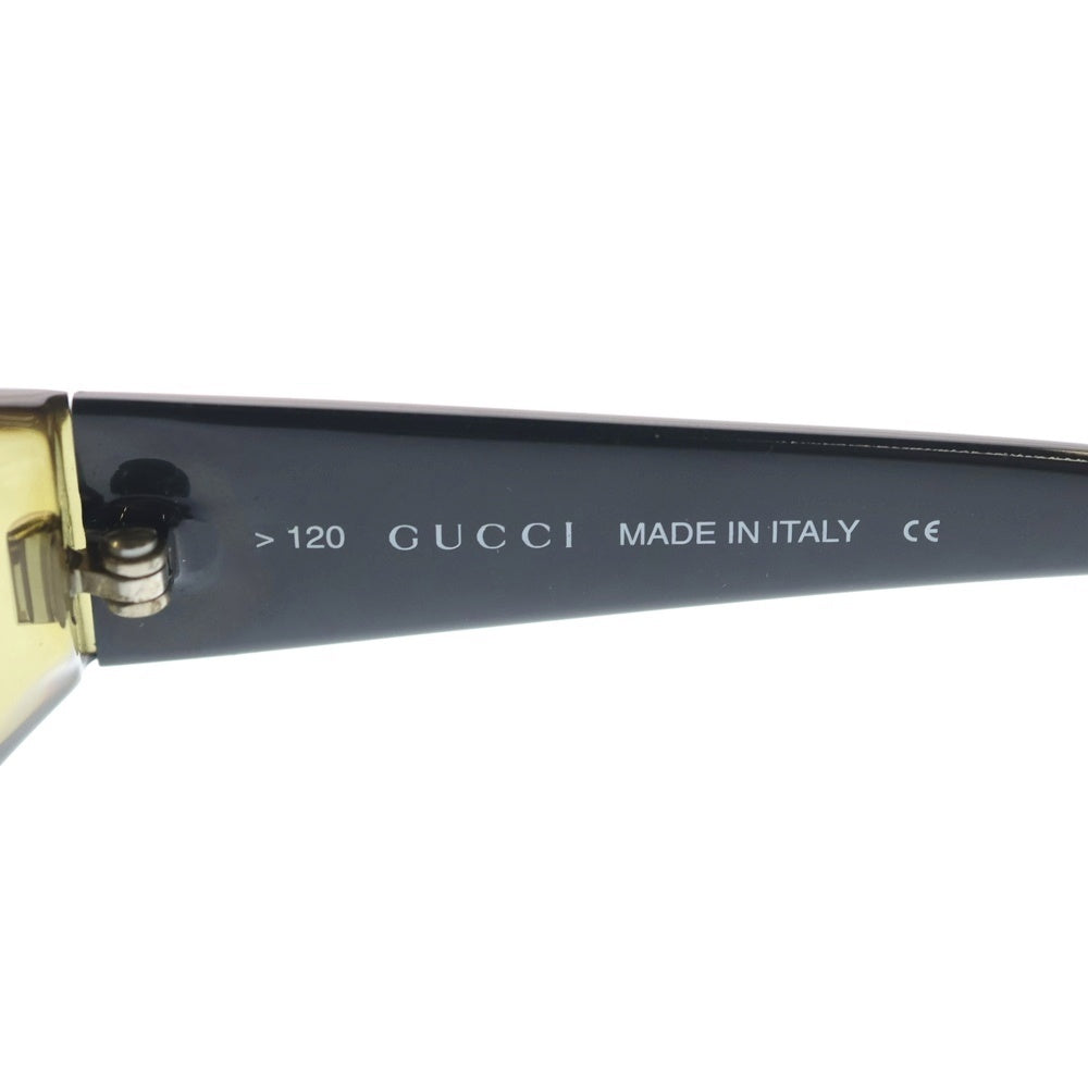 GUCCI(グッチ) テンプルロゴプレート スクエア クリアフレーム カラーレンズ サングラス メガネ 眼鏡 アイウェア カーキ GG2454/S レディース