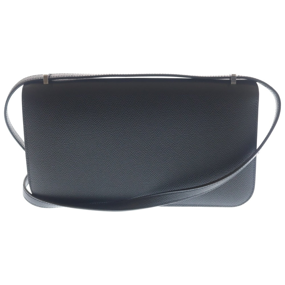 HERMES(エルメス) コンスタンス エラン エプソン レザー Hロゴ ショルダーバッグ シルバー金具 ブラック K刻印 レディース