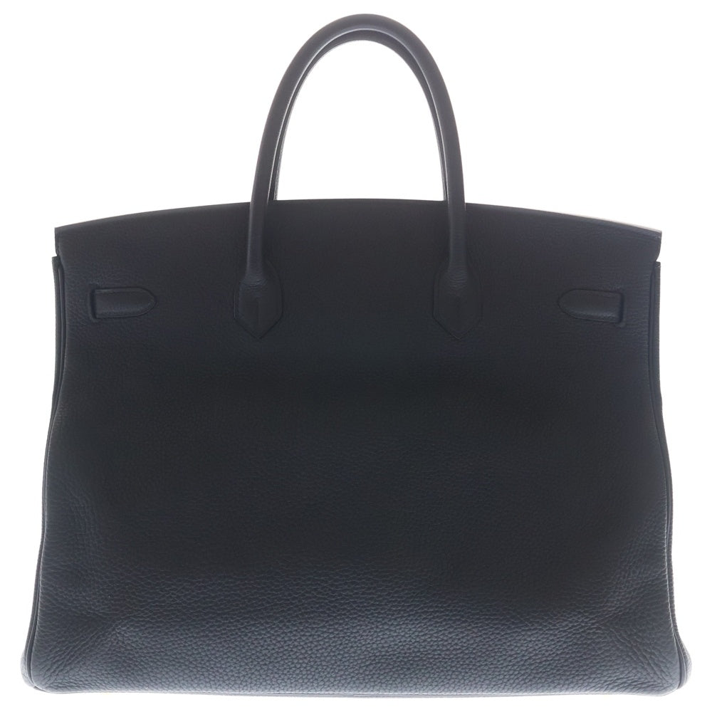 HERMES(エルメス) バーキン40 キャバン トゴ レザー ハンドバッグ ゴールド金具 ネイビー B刻印 レディース