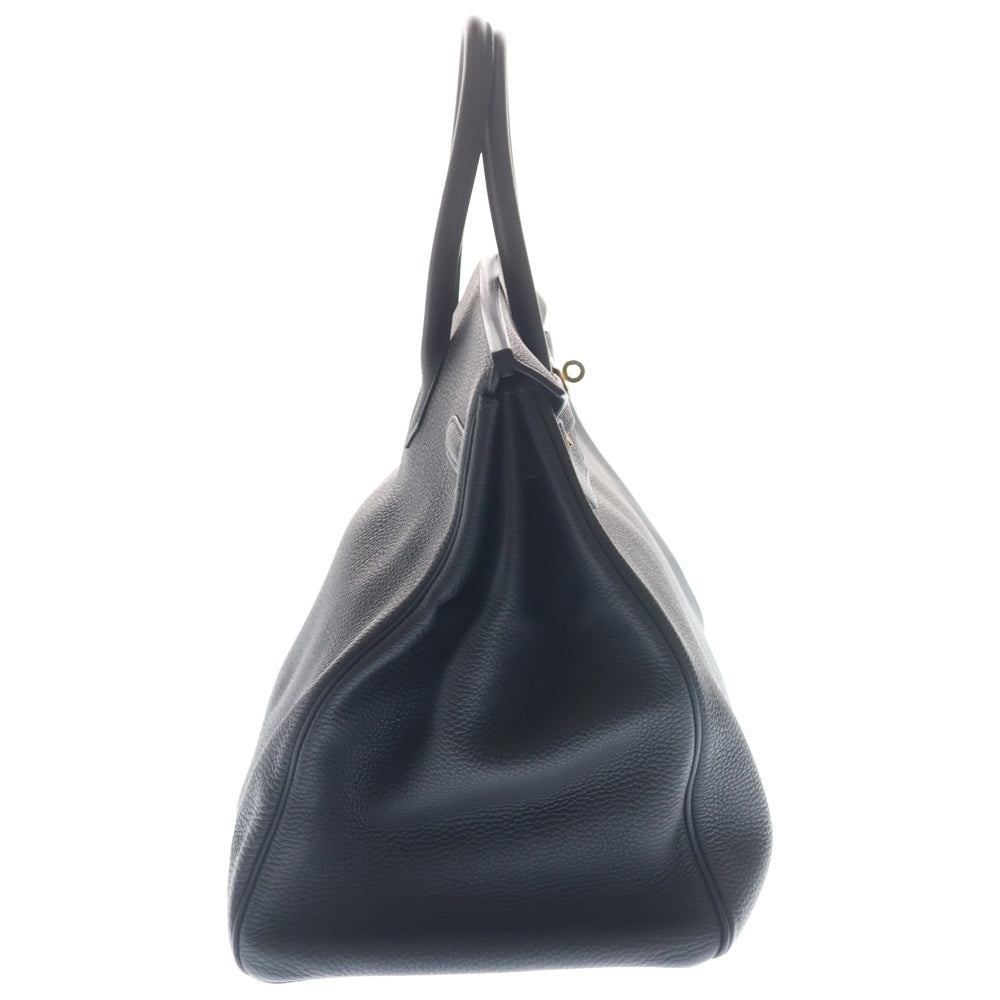 HERMES(エルメス) バーキン40 キャバン トゴ レザー ハンドバッグ ゴールド金具 ネイビー B刻印 レディース