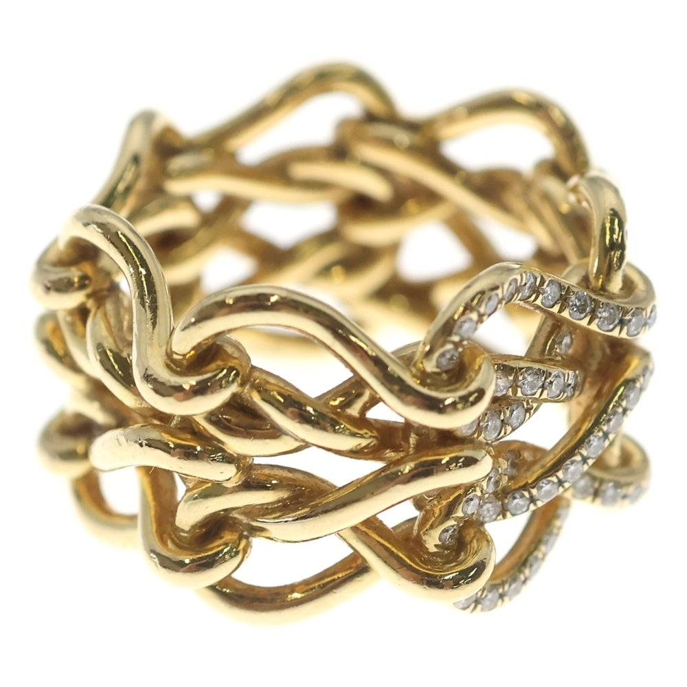 Cartier(カルティエ) アンフィニ ドゥ マイヨン リング ダイヤ Au750 K18 YG イエローゴールド 指輪