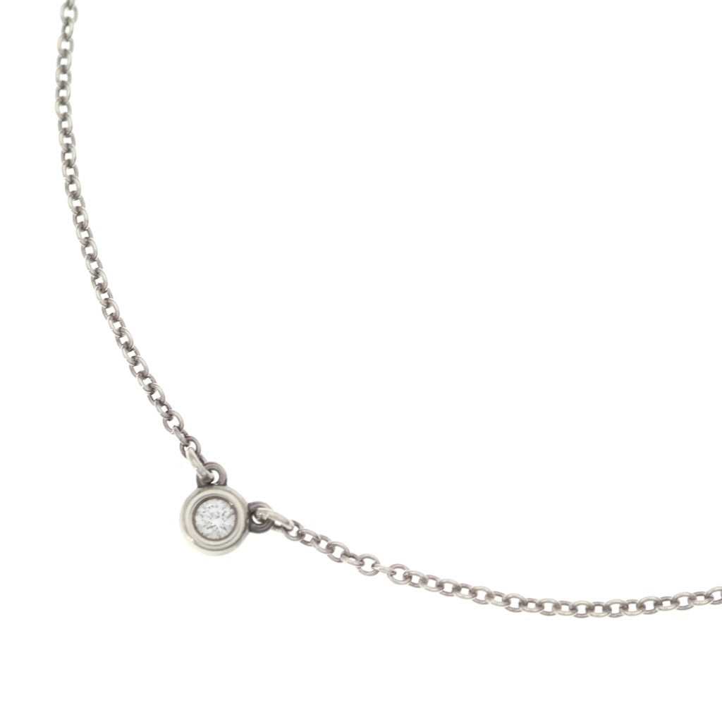 TIFFANY & Co.(ティファニー) エルサペレッティ バイザヤード ダイヤネックレス ペンダントチェーン シルバー SV925 1.5g レディース