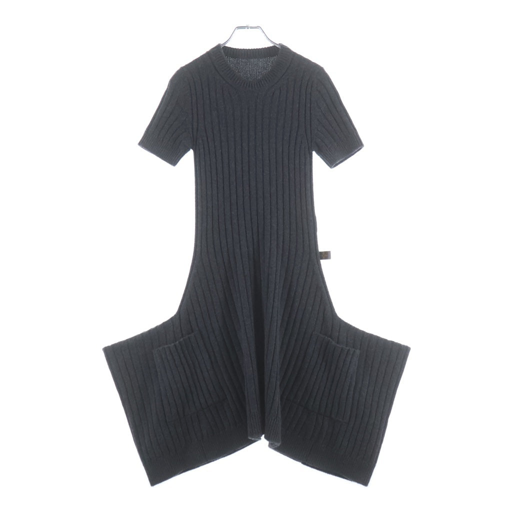 LOUIS VUITTON(ルイヴィトン) 22AW カシミヤニット モノグラム ミディアムワンピース グレー レディース RW222B TT8 FNKD87