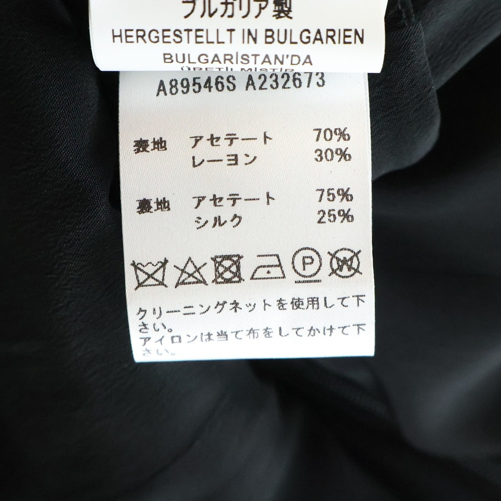 VERSACE(ヴェルサーチ) メデューサボタン リトル ノースリーブ ミディアムワンピース ドレス ブラック レディース A89546S