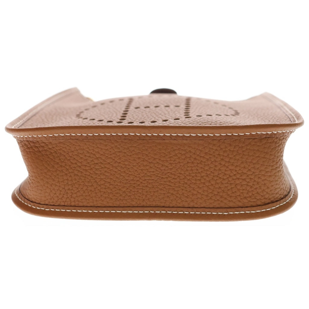 HERMES(エルメス) エブリンTPM ゴールド トリヨンクレマンス ショルダーバッグ ミニバッグ ブラウン レザー K刻印 ゴールド金具 レディース