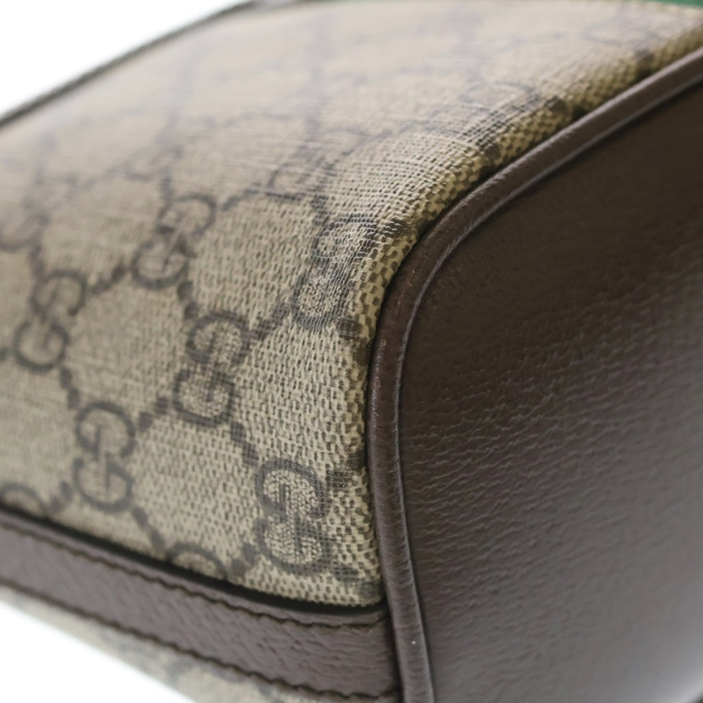 GUCCI(グッチ) オフィディア GGマーモント PVC レザー チェーンショルダーバッグ ゴールド金具 ベージュ 781397 レディース