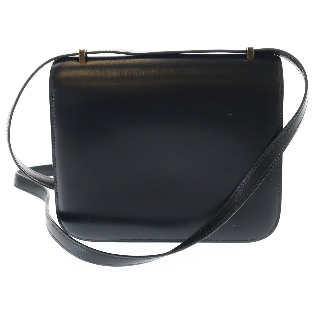 HERMES(エルメス) コンスタンス18 ブラック ボックスカーフ ショルダー 