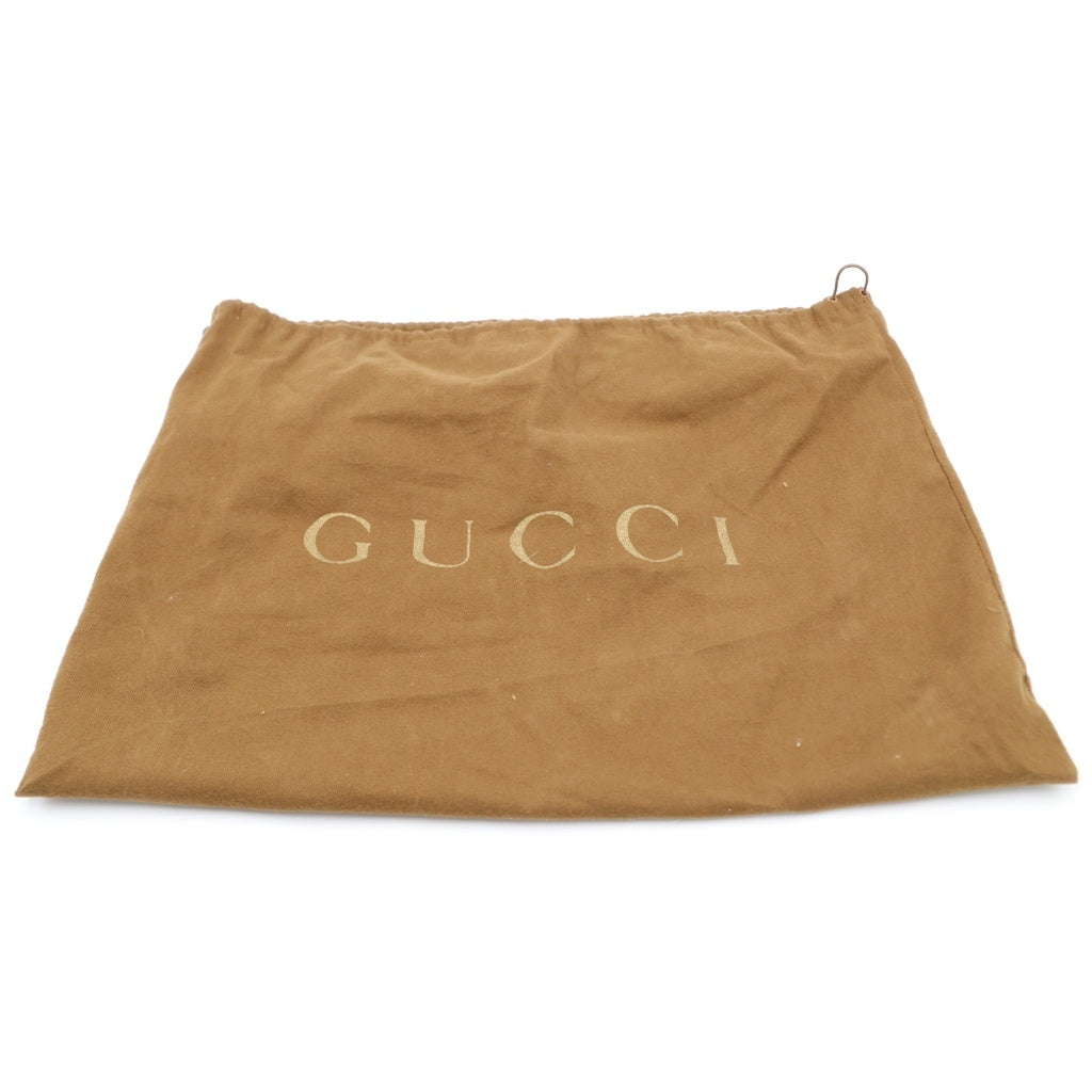 GUCCI(グッチ) GGスプリーム ハンドバッグ ベージュ×ブラウン PVC×レザー 203494 ゴールド金具 レディース