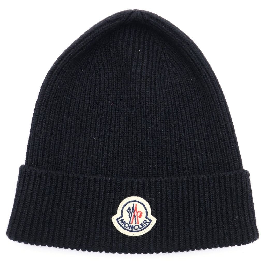 MONCLER(モンクレール) ウール ビーニー ニット帽 ブラック I20913870500 A9342