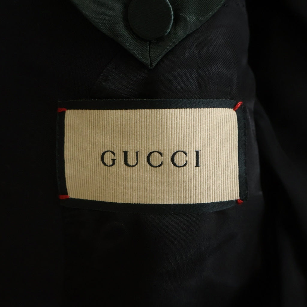 GUCCI(グッチ) Eschatology 袖ワッペン 金ボタン 2B ピークドラペル