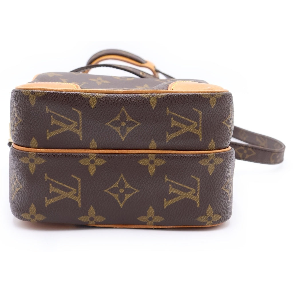 LOUIS VUITTON(ルイヴィトン) モノグラム アマゾン ショルダーバッグ ミニバッグ ブラウン レザー×PVC M45236 ゴールド金具 レディース