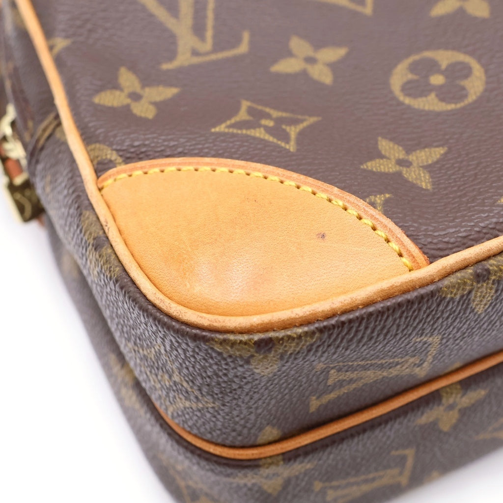 LOUIS VUITTON(ルイヴィトン) モノグラム アマゾン ショルダーバッグ ミニバッグ ブラウン レザー×PVC M45236 ゴールド金具 レディース