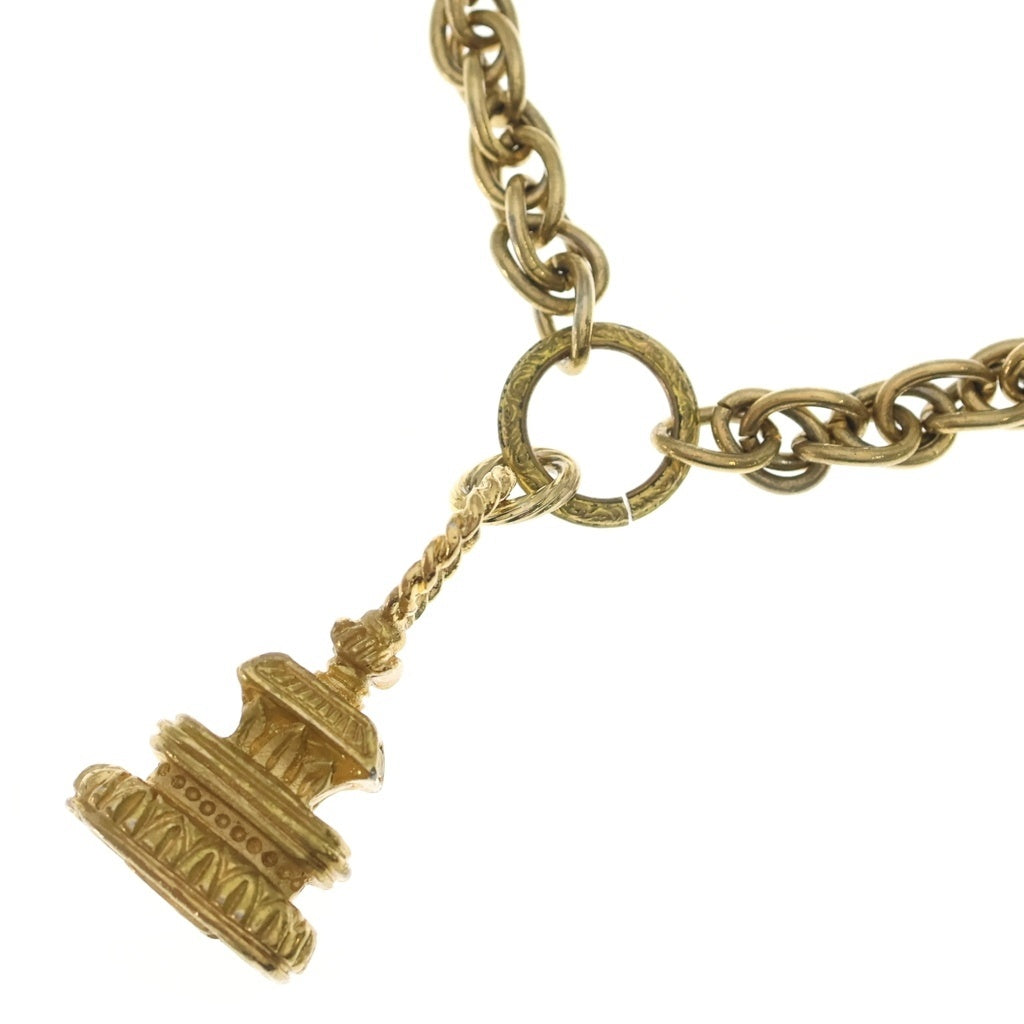 CHANEL(シャネル) パゴダ モチーフ チェーンネックレス ゴールド金具 レディース