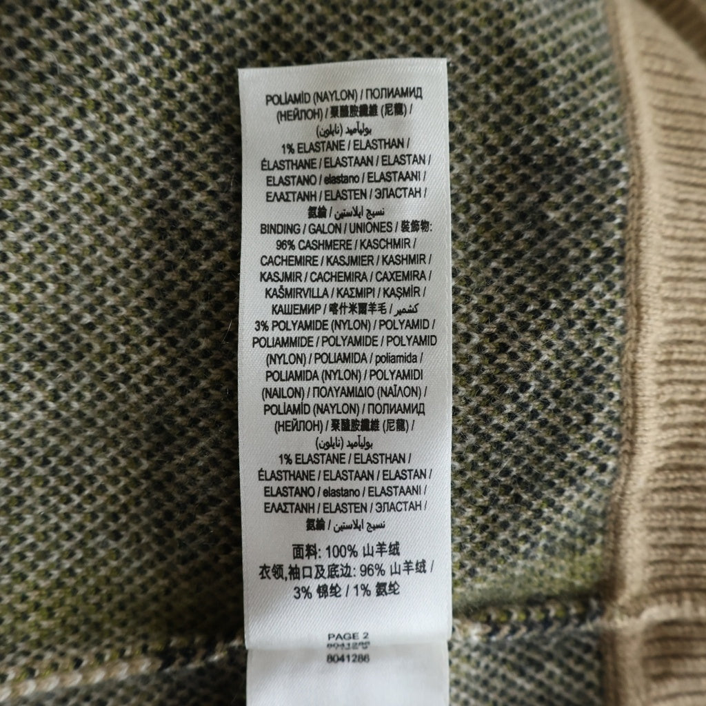 BURBERRY(バーバリー) ノバチェック ソフトペンニット カシミヤセーター ベージュ 8041286 #L レディース