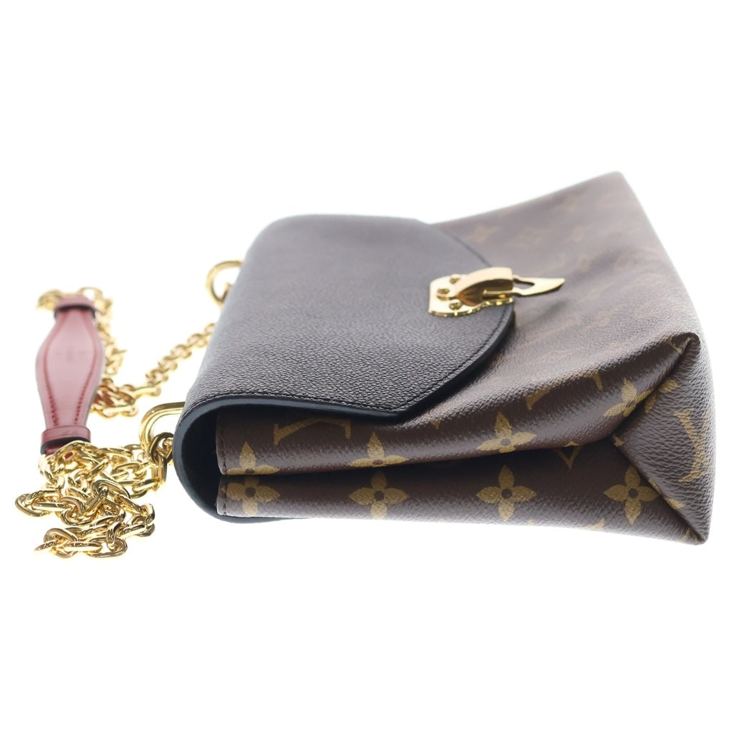 LOUIS VUITTON(ルイヴィトン) モノグラム サンプラシード 2WAYバッグ ハンドバッグ ショルダーバッグ チェーンバッグ ブラック×ブラウン×レッド レザー M43714 ゴールド金具 レディース