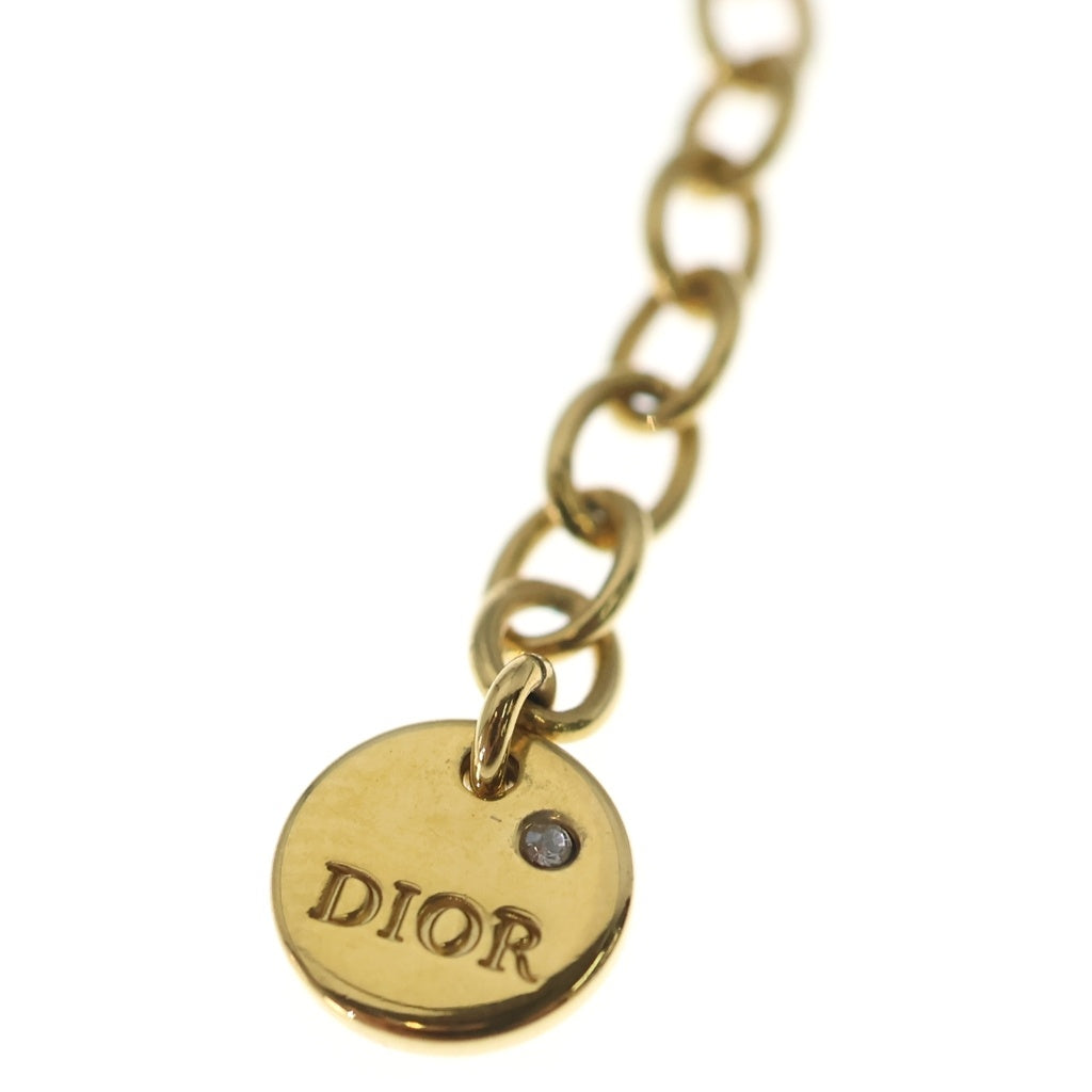 Christian Dior(クリスチャンディオール) PETIT CD パール ネックレス ゴールド レディース