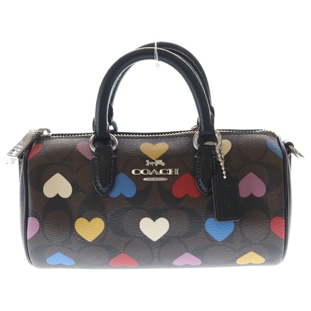 COACH(コーチ) 2WAYバッグ ハンドバッグ ショルダーバッグ ブラウン PVC×レザー CO999 シルバー金具 レディース
