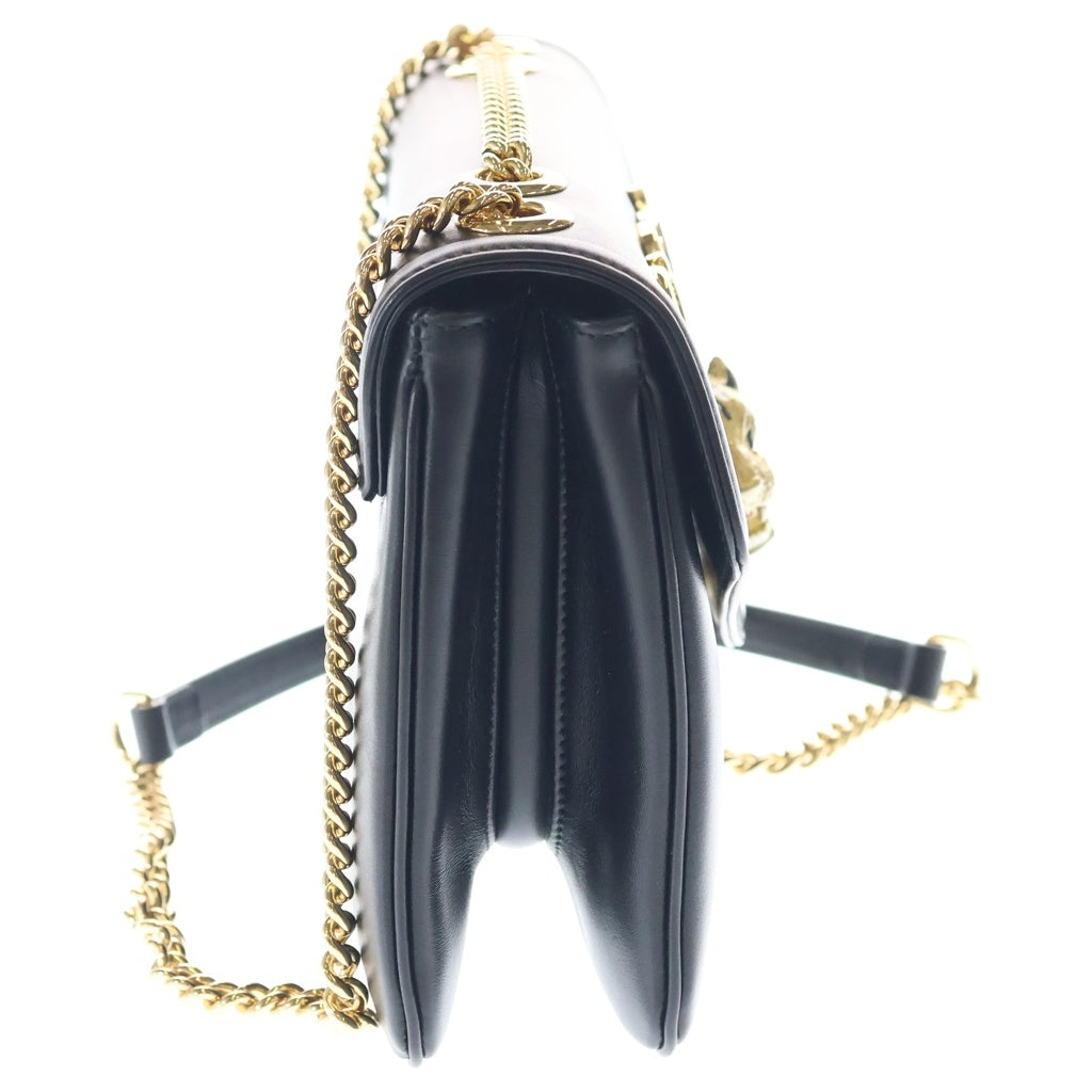 GUCCI(グッチ) ラジャMM ショルダーバッグ チェーンバッグ ブラック レザー 537241 ゴールド金具 レディース