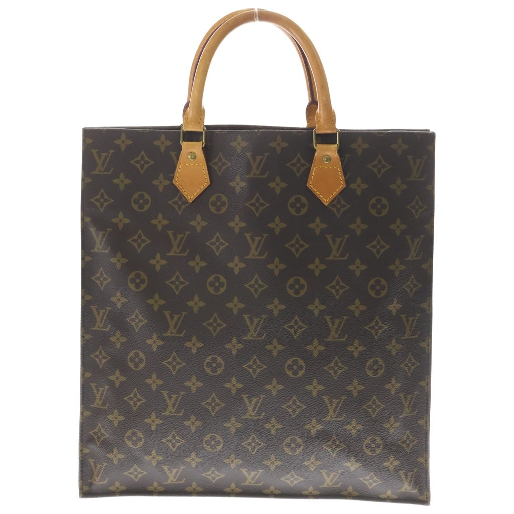 LOUIS VUITTON(ルイヴィトン) モノグラム サックプラ トートバッグ ハンドバッグ ブラウン PVCレザー M51140 ゴールド金具 レディース